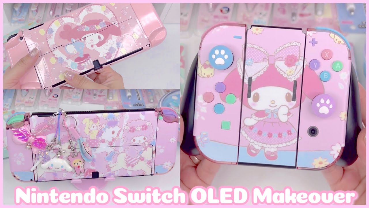 Customizing My Nintendo Switch OLED - Cute Makeover