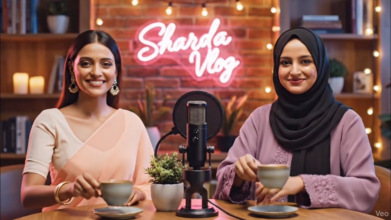 Pakistani ladki ne apna raz bataya | hijabi ladki ke sath funny podcast | Sharda Vlog | #comedy 