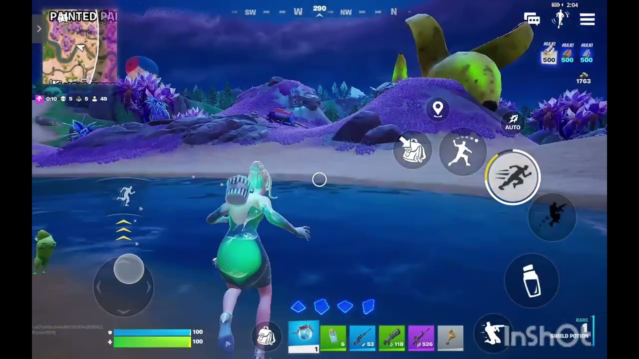 Solo vs Quint Battle Royale on mobile