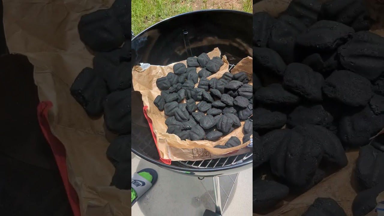 Easy Light Bag of Charcoal. No Lighter fluid needed ! #grilling #momlife #explorepage
