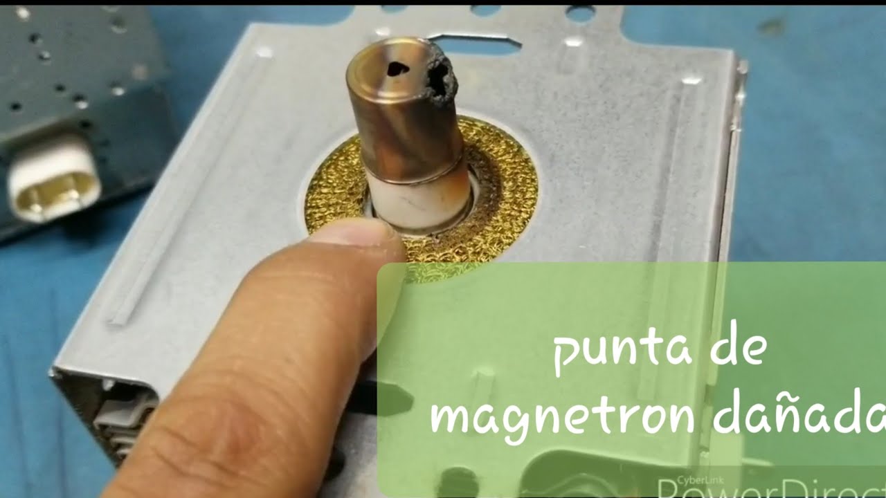 Punta de magnetron dañada