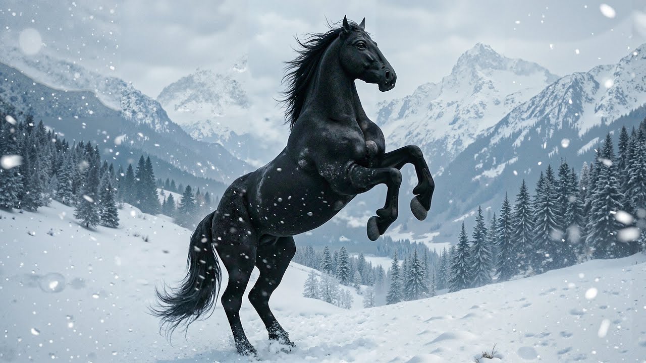 ❄️ Tranquil Winter Wilderness with Wild Animals and Piano Music for Stress Relief and Sleep
