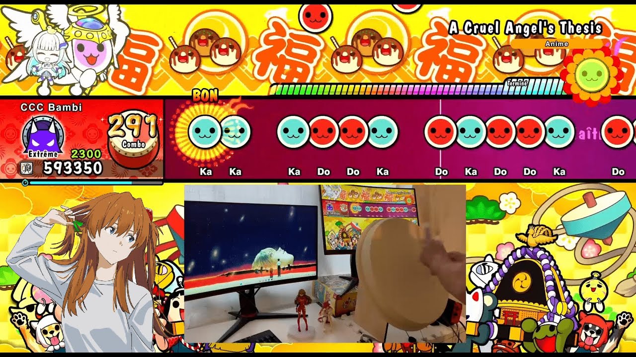 FC #37 - A Cruel Angel's Thesis (from Neon Genesis Evangelion) - Taiko no Tatsujin [Ura 8★]