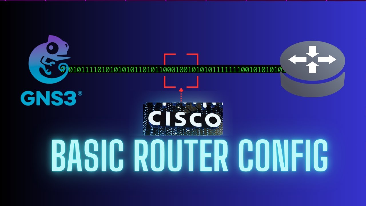 Cisco Router Setup for ABSOLUTE Beginners (GNS3 Step-by-Step Cisco Router Tutorial)