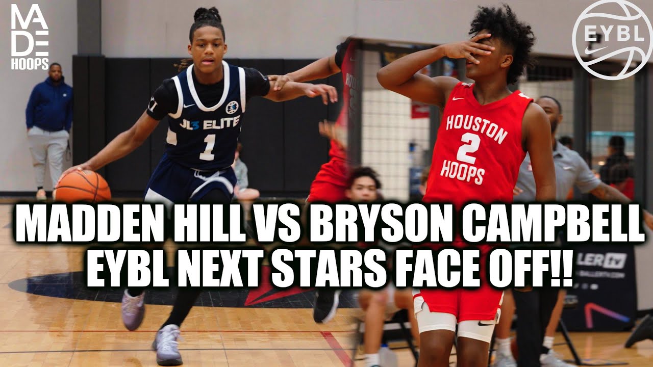 Houston Hoops EYBL vs JL3 EYBL Madden Hill vs Bryson Campbell Former Teammates go at it