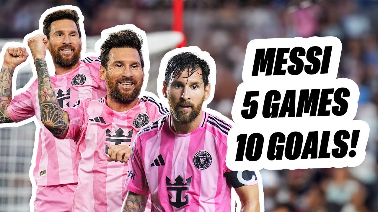 Messi FIVE STRAIGHT GAMES Scoring 2 GOALS!