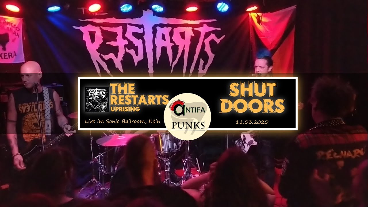 The Restarts - Shut Doors (live @Sonic Ballroom 11.03.2020) | Antifa Punks