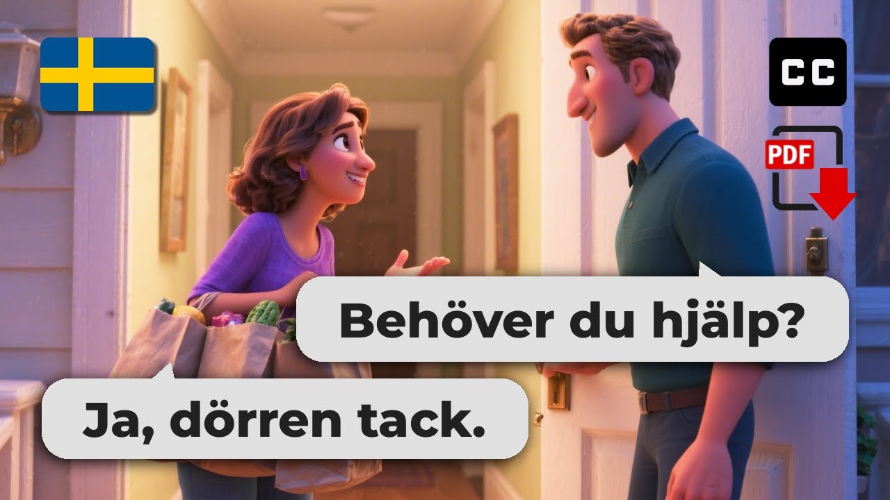 10 Daily Swedish Conversations to Learn Swedish A2 Level Fast 🚀