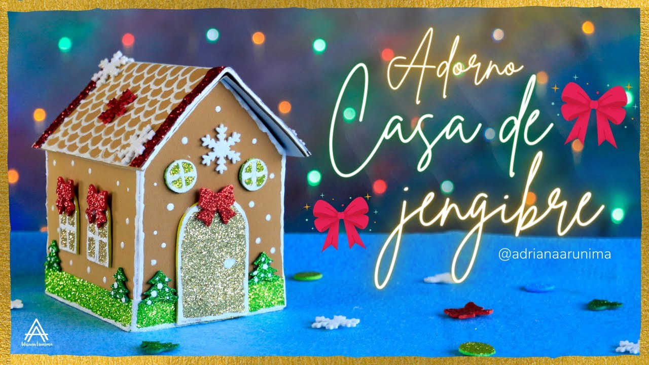 Dulcero de CASA DE JENGIBRE para NAVIDAD muy fácil 2020 | Decoración casa de jengibre