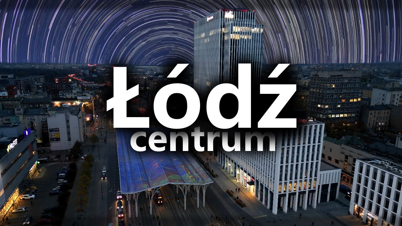 Centrum Łodzi z lotu ptaka | 4K | Poland is beautiful #1