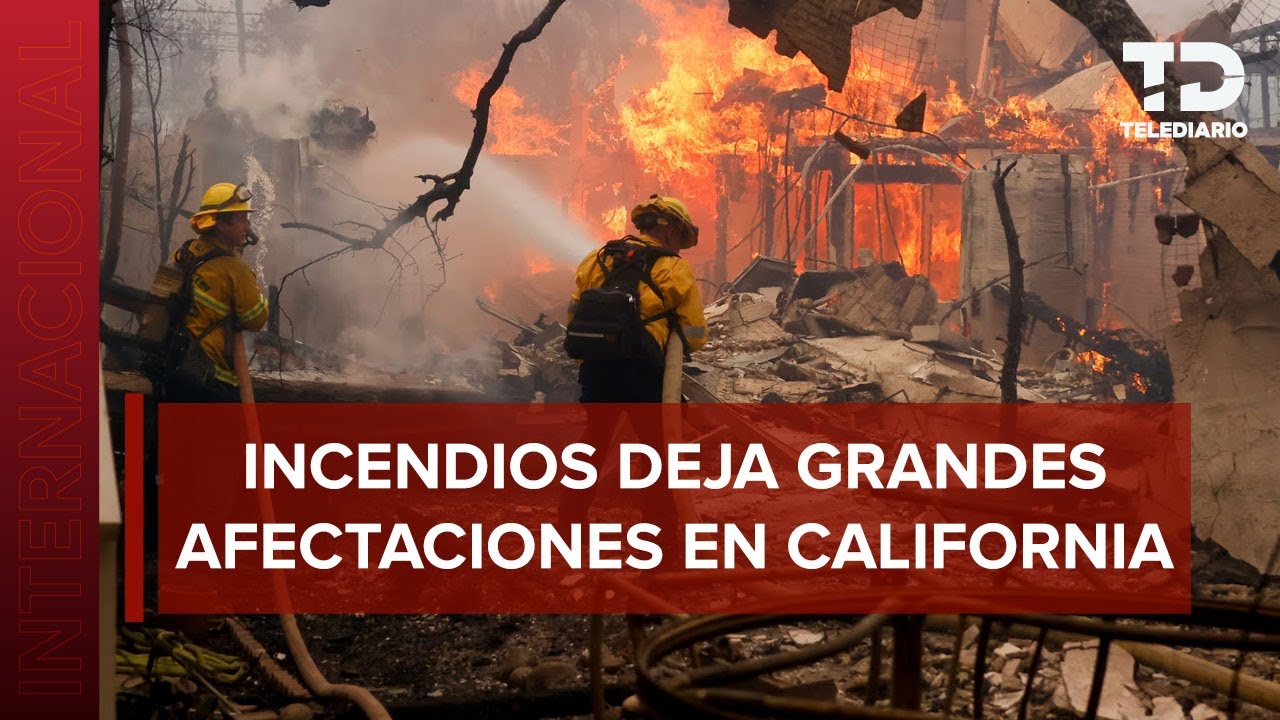 Fuego arrasa en propiedades y mansiones en Los Ángeles, California