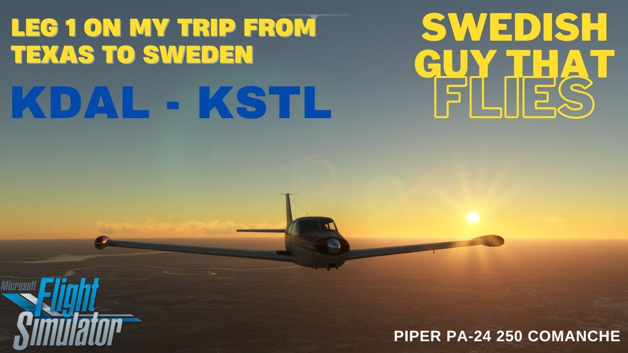 Flying from Texas to Sweden | LEG 1 | KDAL - KSTL (Using SayIntentionsAI)