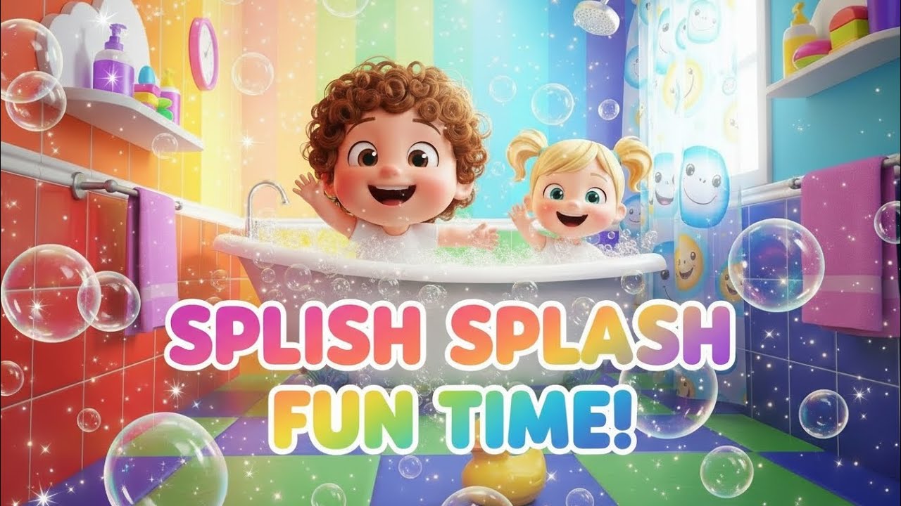 Splish Splash Fun Time 🛁💦 | Magical Bath Song for Kids