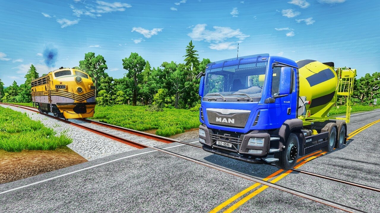 Truck vs Train #01 - BeamNG.Drive
