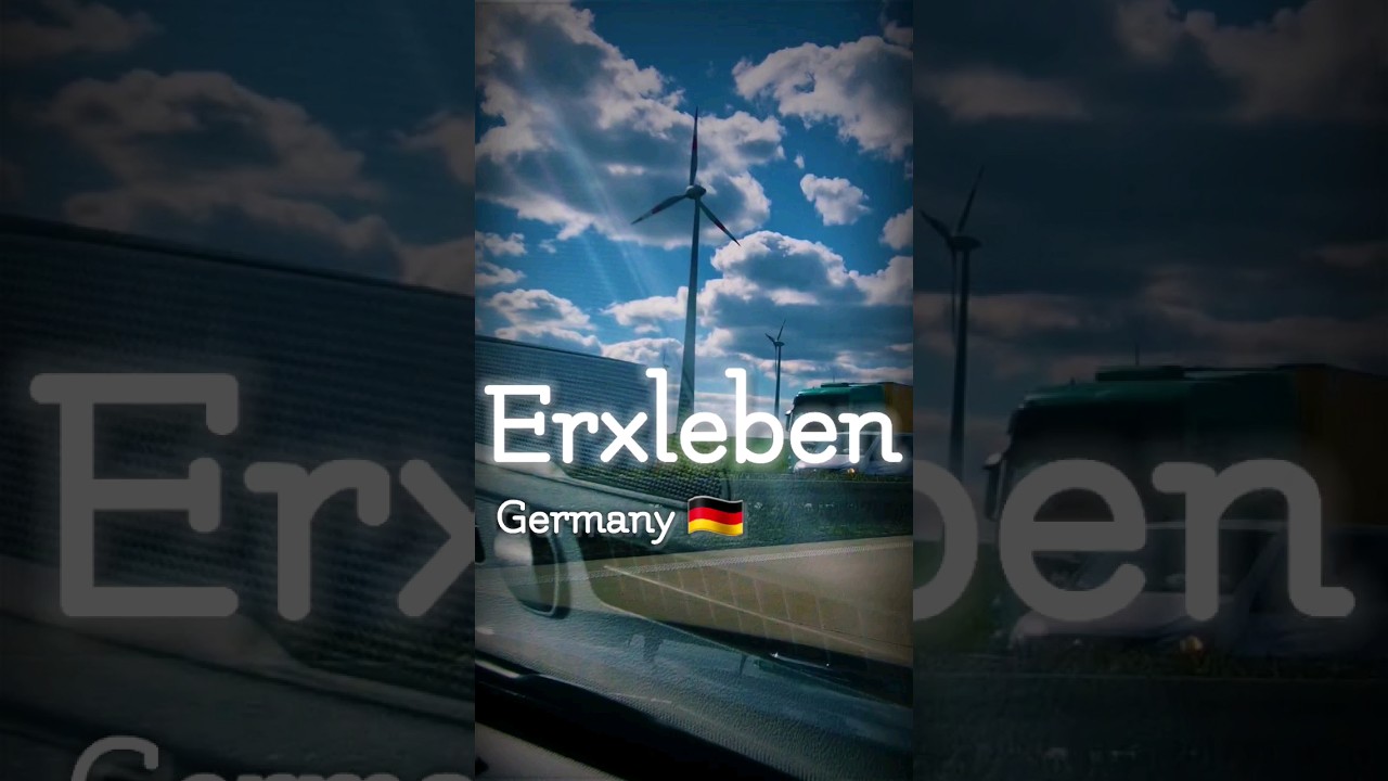 Enjoy a driving tour along a wind farm in Erxleben, Germany,   #short #shorts #shortvideo