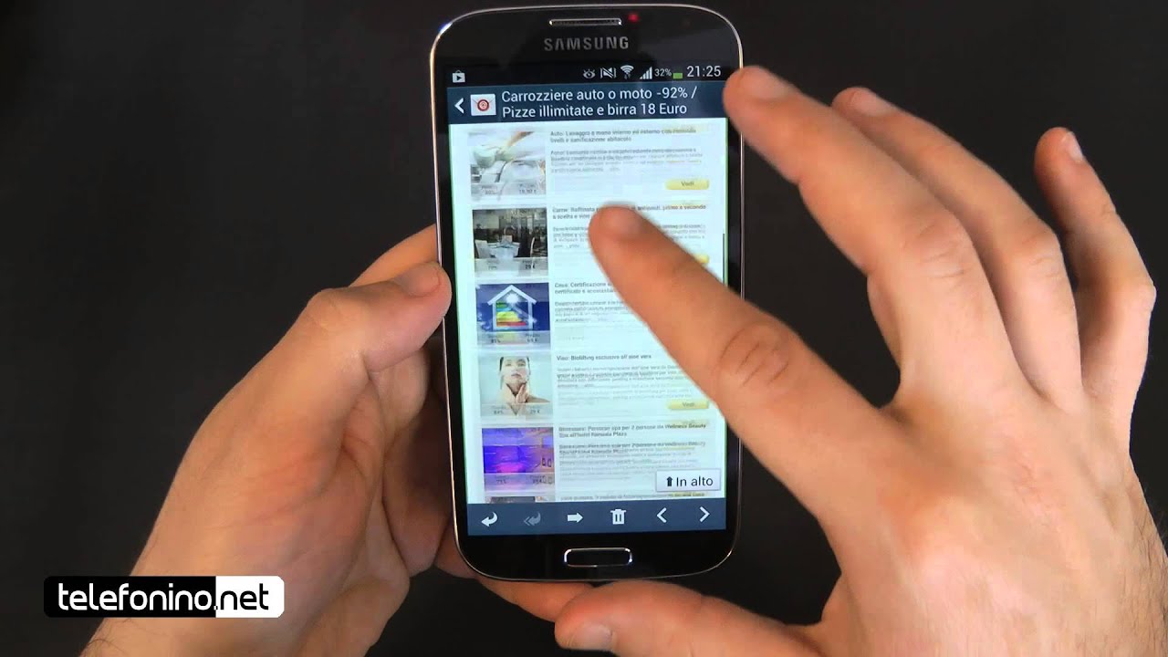 Samsung Galaxy S4 videoreview da Telefonino.net