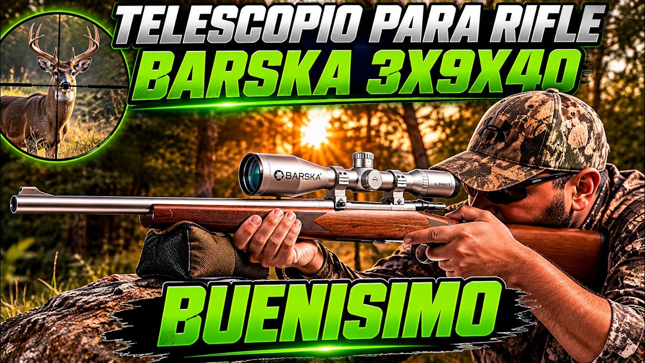 TELESCOPIO PARA RIFLE BARSKA 3X9X40 MILIMETROS ,/,,/