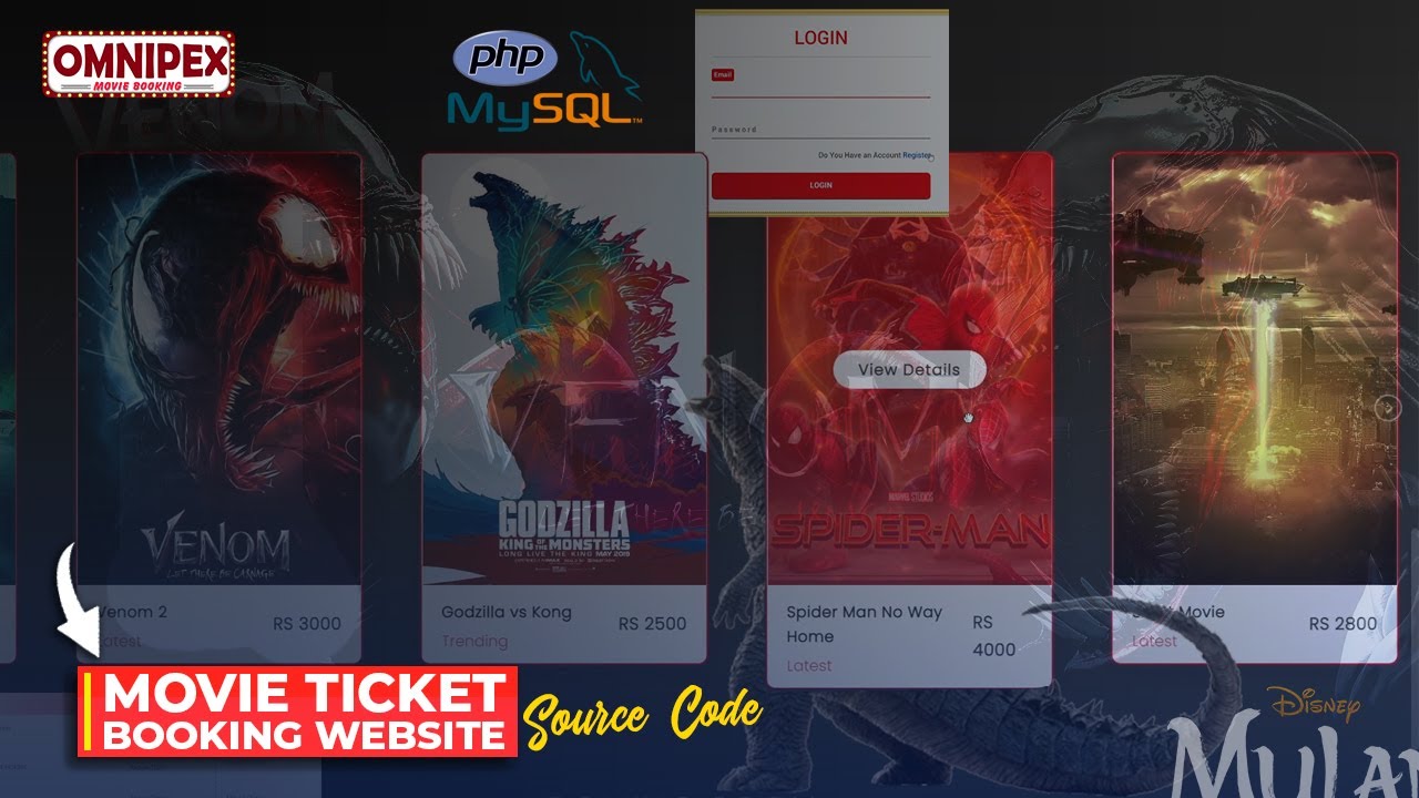 Create Your Own Multi-Vendor Movie Ticket Booking Platform with HTML, CSS, JavaScript & PHP