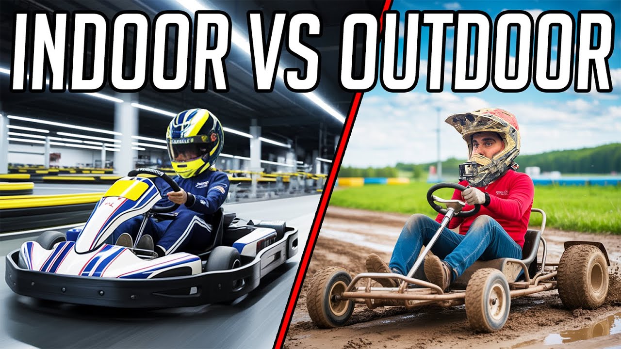 I Raced INDOOR vs. OUTDOOR Go Karts!