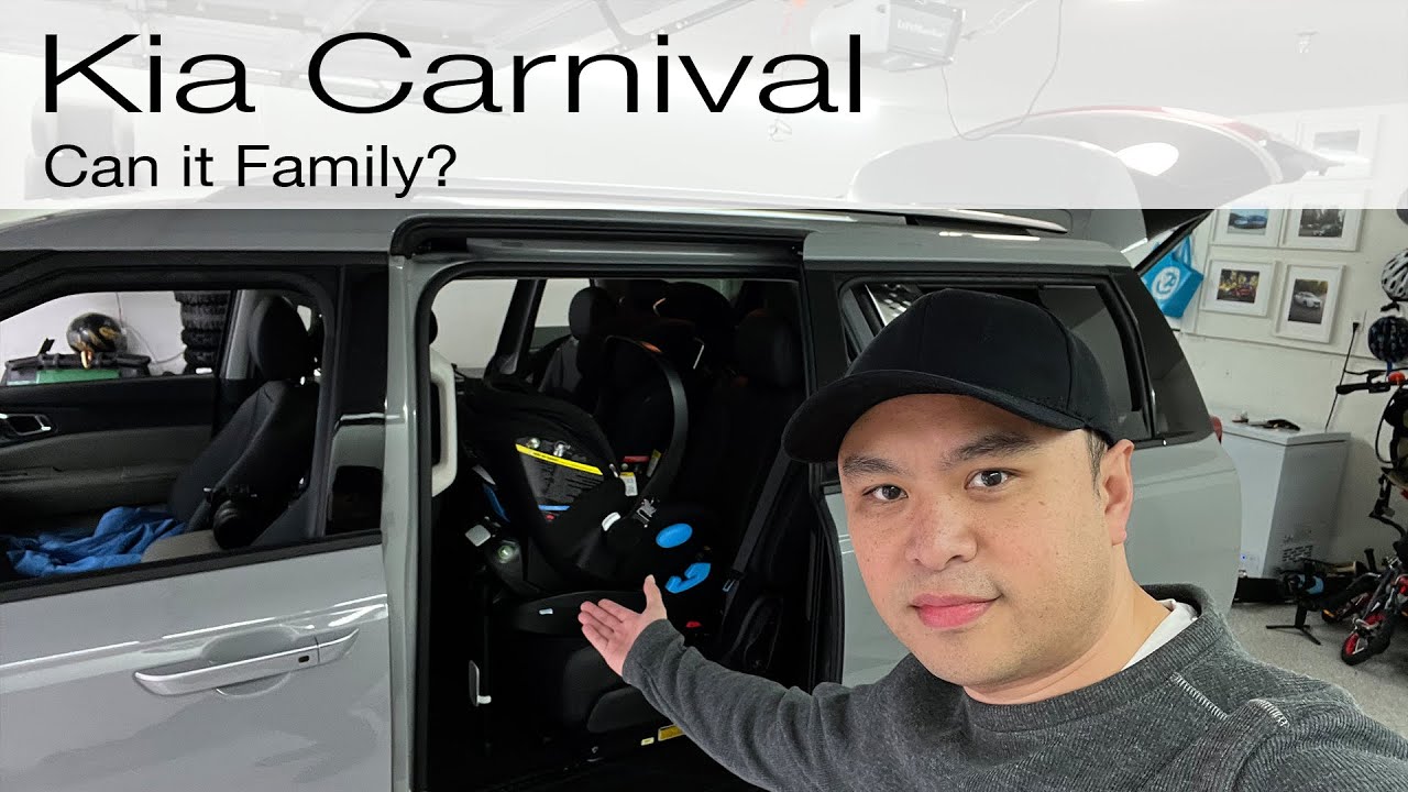 2025 Kia Carnival Hybrid Car Seat Test: How Well Do Clek Child Seats Fit? Can It Family?