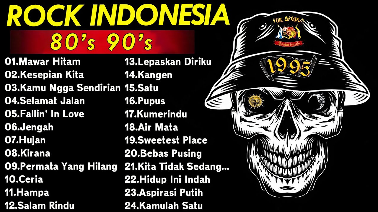 TIPE-X - Dewa19 - Pas Band - Dewa19  || KOMPILASI LAGU TERBAIK ROCK BAND INDONESIA HITS 80 90AN ||