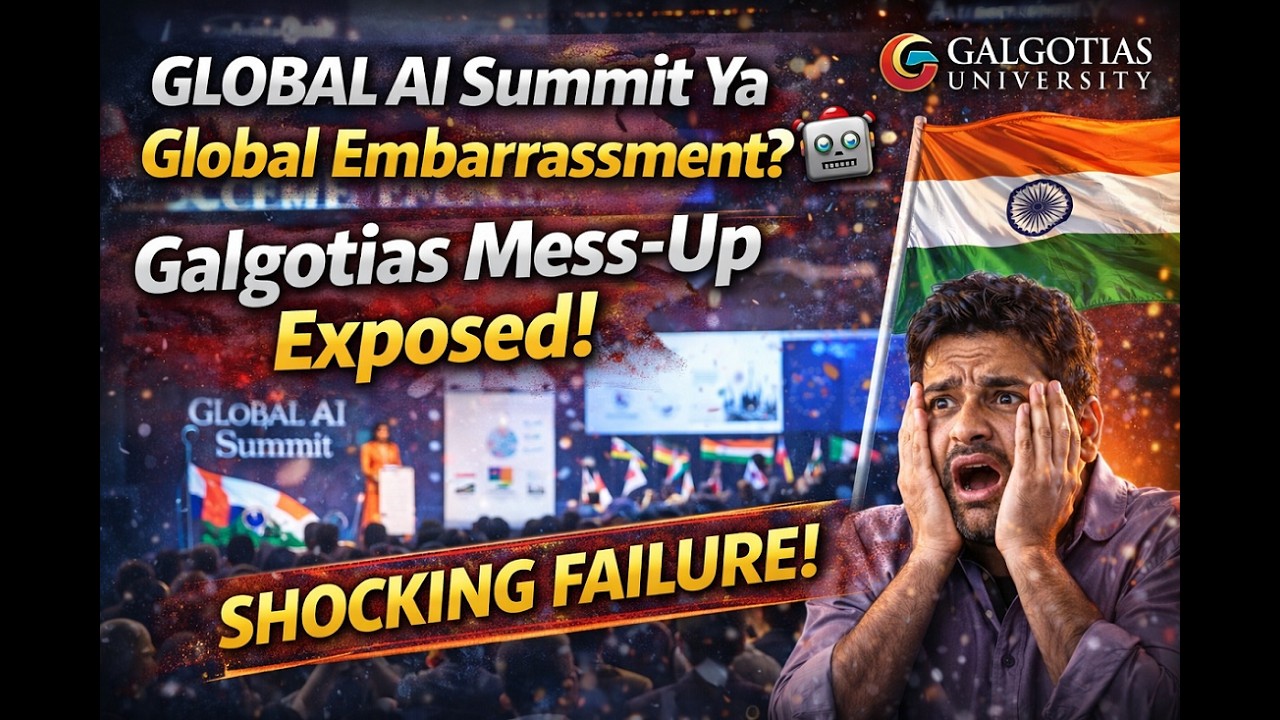 Global AI Summit Ya Global Embarrassment? 🤖 Galgotias Mess-Up Exposed!