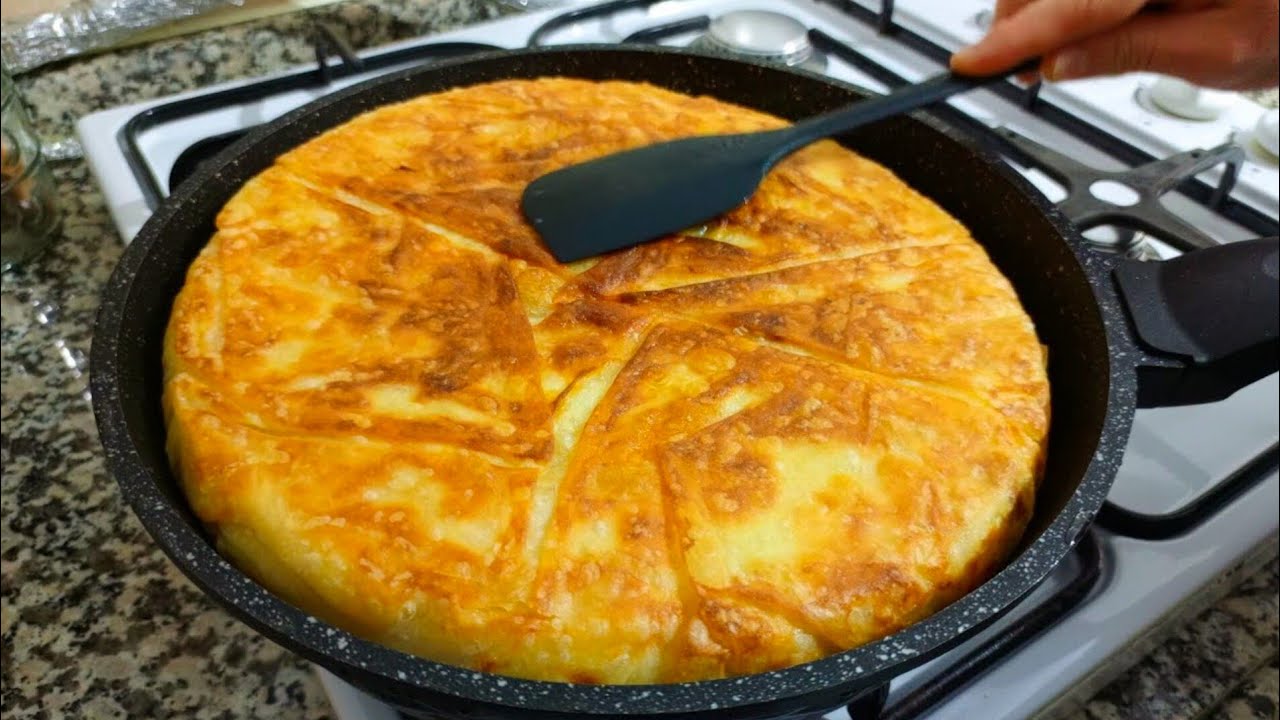 Hazır Yufkadan 🤚 5 Dakikada Su Böreği Tadında Tava Böreği Dışı Çıtır İçi Yumuşacık 😋