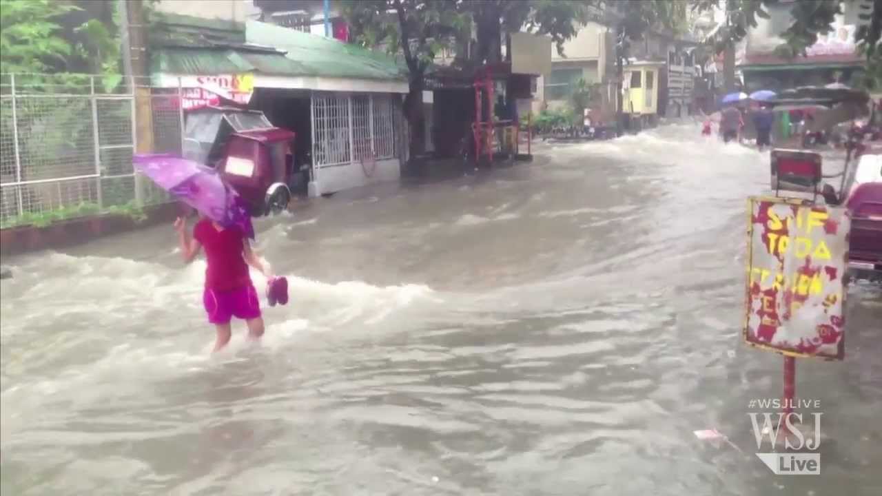 Torrential Rains Flood Philippine's Capital City