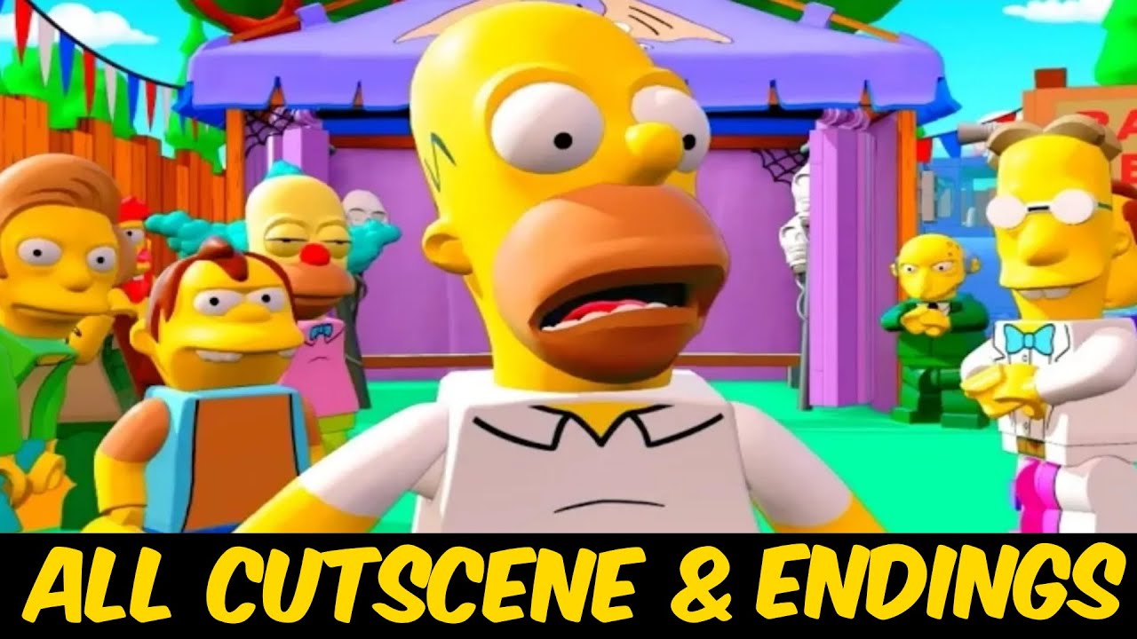LEGO Dimensions A Springfield Adventure All Cut Scenes & Ending (The Simpsons Level Pack)