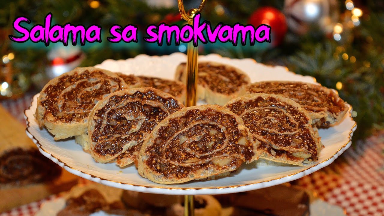 POSNA SALAMA SA SMOKVAMA -za samo 20 minuta/SÜSE SALAMI MIT FEIGEN-VEGAN/SWEET SALAMI WITH FIGS 2021