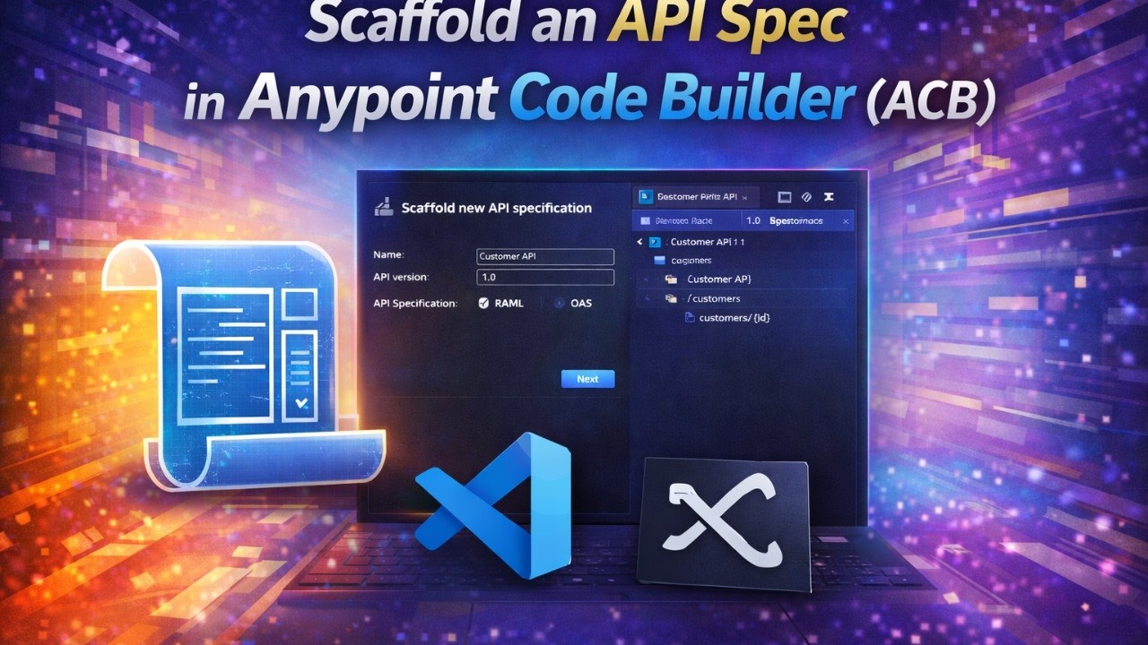 Scaffold an API Spec in Anypoint Code Builder ACB