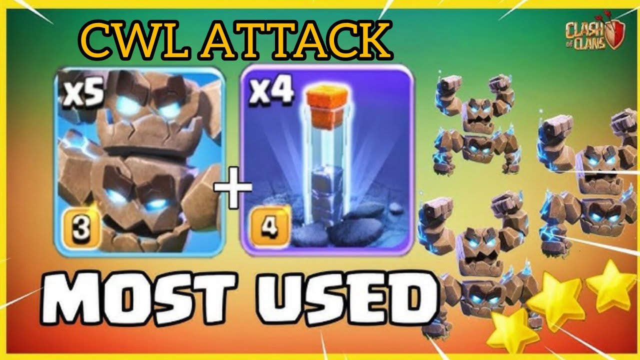 Meteor Golem + Totem Spell = Easy 3 Star in CWL