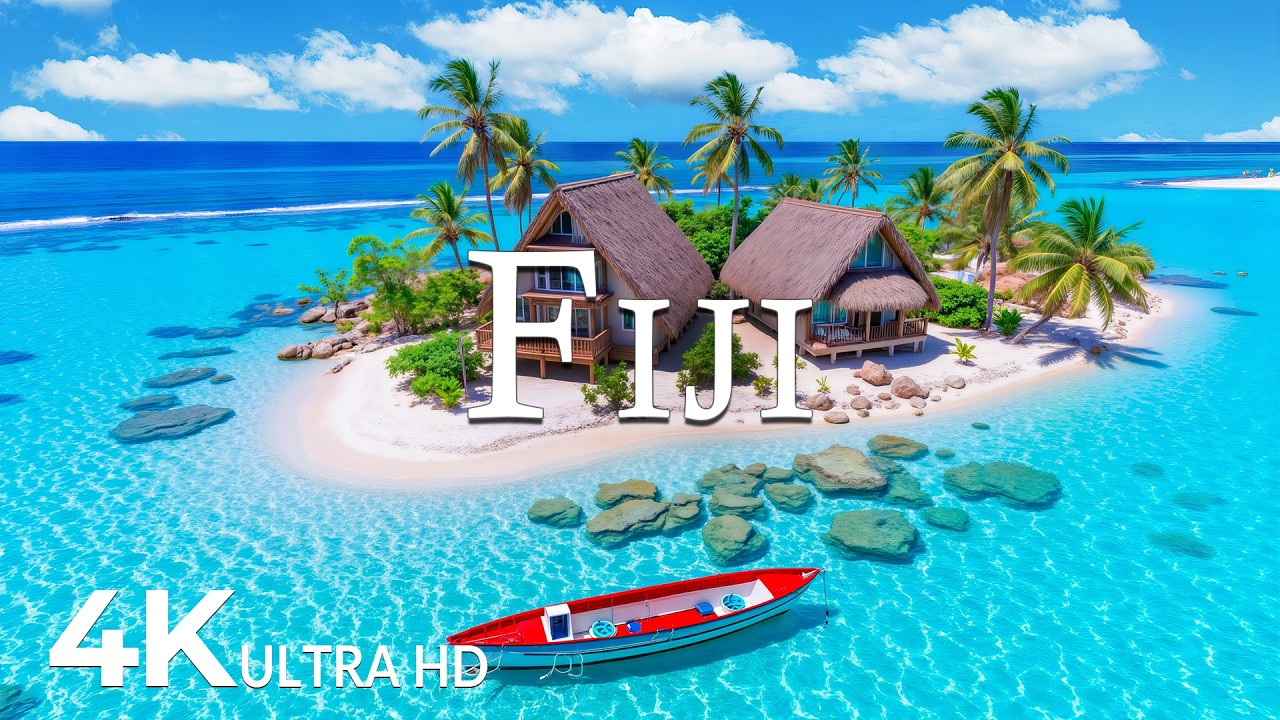 FLYING OVER FIJI (4K UHD) &ndash; Soothing Music Along With Beautiful Nature Video - 4K Video ULTRA HD #8