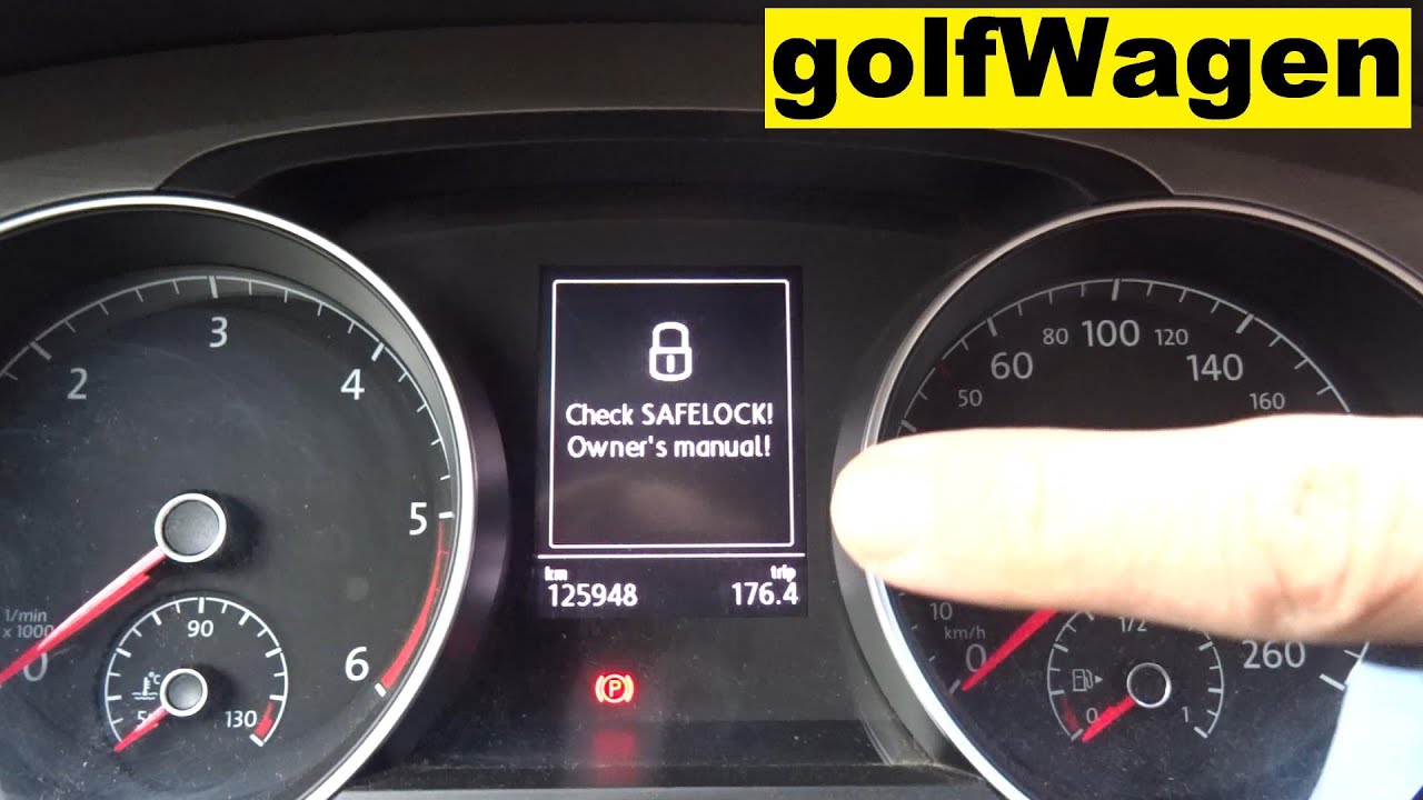 VW Golf 7 SafeLock disabled
