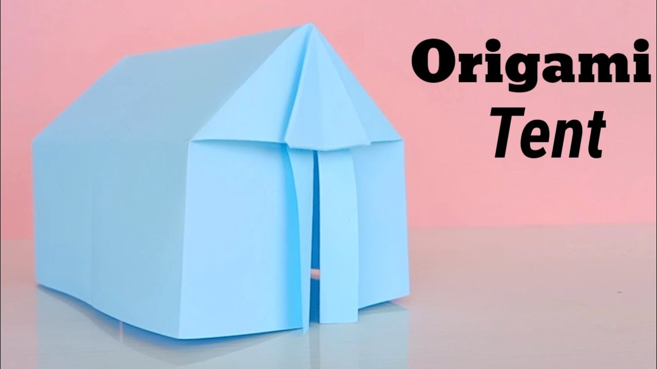 Origami Tent or House Tutorial | School project|Easy Origami House