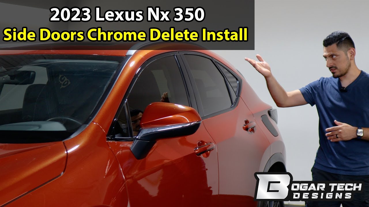 Lexus NX 2022-2025 Side Doors Chrome Delete Installation