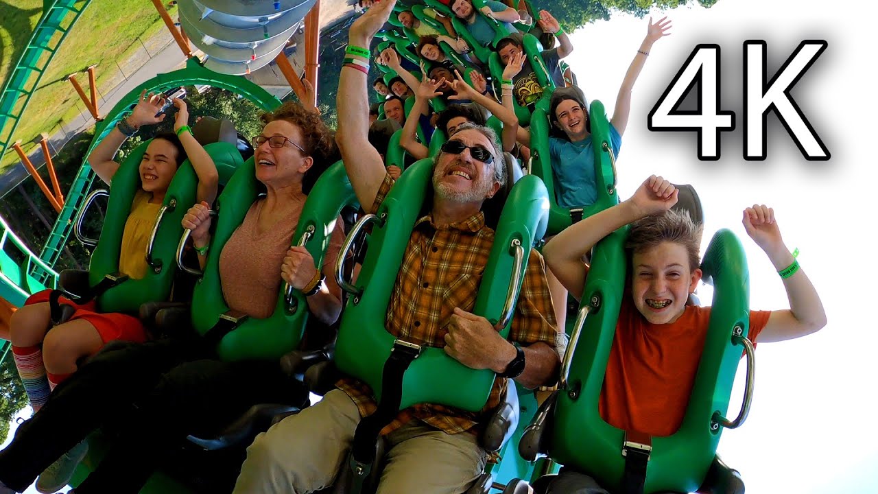 Medusa front seat on-ride reverse ridercam 4K POV Six Flags Great Adventure