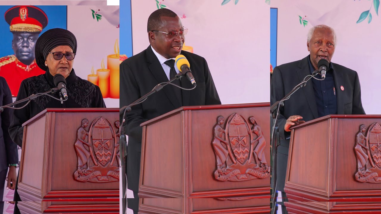MAKAMU WA RAIS DKT. MPANGO, WAZIRI WA ULINZI NA JKT DKT. TAX & MKUU WA MAJESHI WA KWANZA (MSTAAFU)