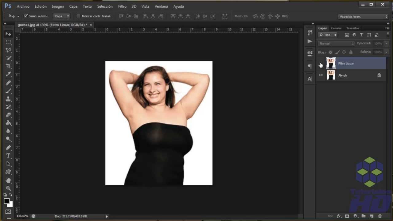 Como usar el Filtro de Licuar en Photoshop