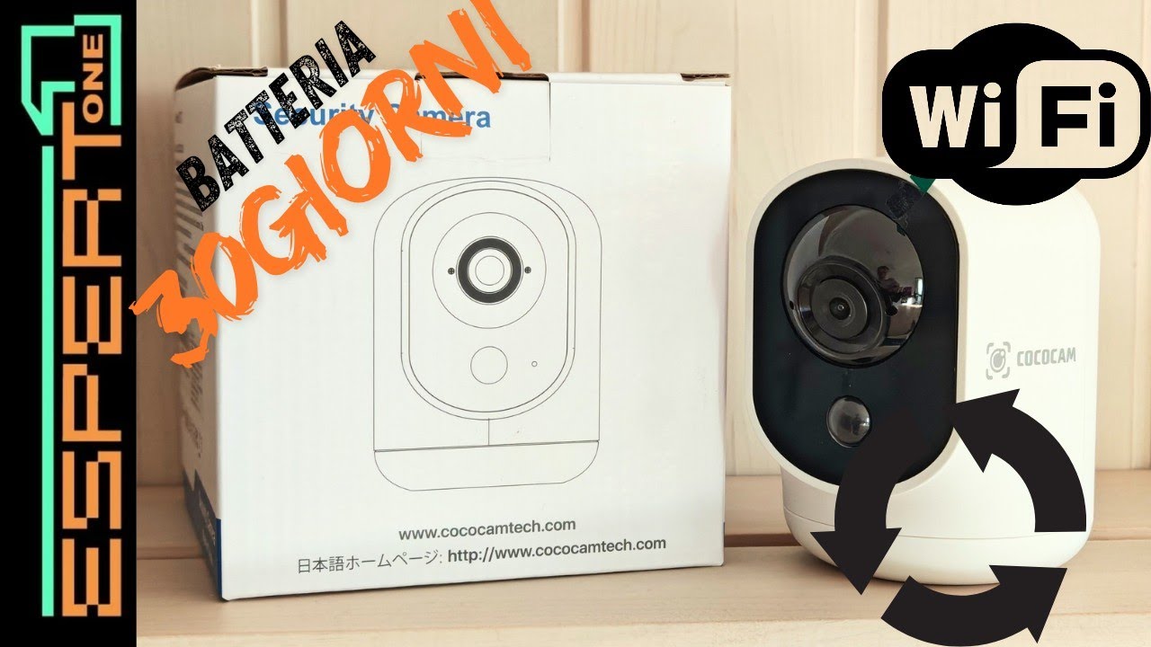 Telecamera wifi COCOCAM C7, batteria da 5200mAh, 2K.