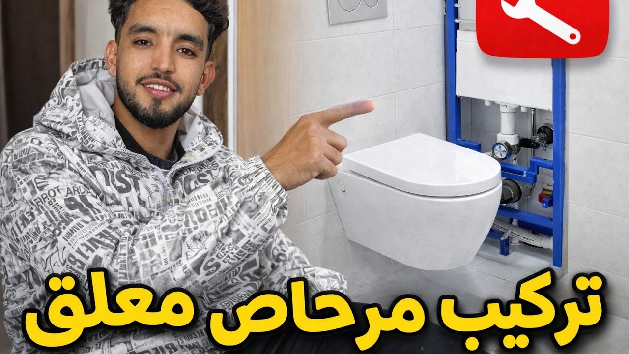 تركيب مرحاض معلق (سيسبوندي)#plumbing 