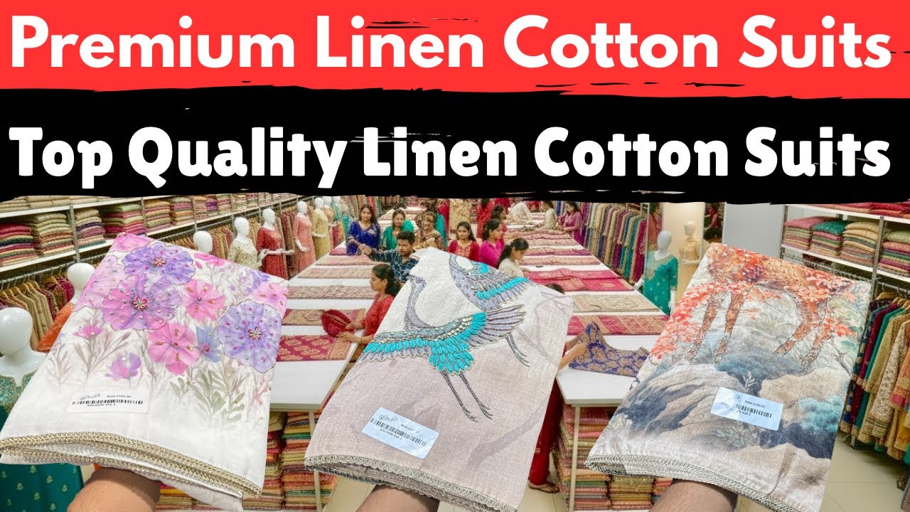 Premium Linen Cotton Suits Wholesale |Top Quality Linen Cotton Suits/ New Linen Cotton Suit Designs 