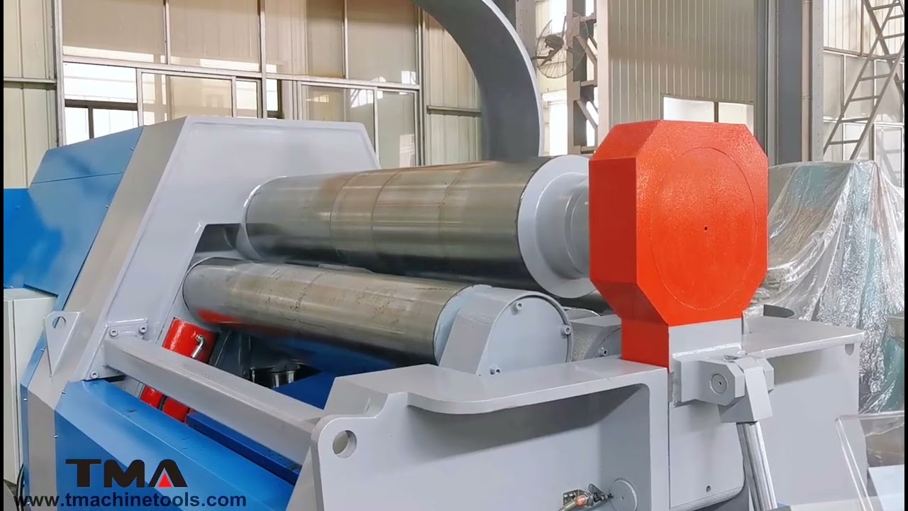 W12 20x2000 4-Roller Plate Rolling Machine – TMA Machine Export to Germany