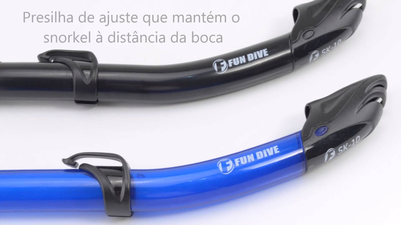 Kit de Mergulho Fundive Pro Onix M&aacute;scara + Snorkel +Bolsa
