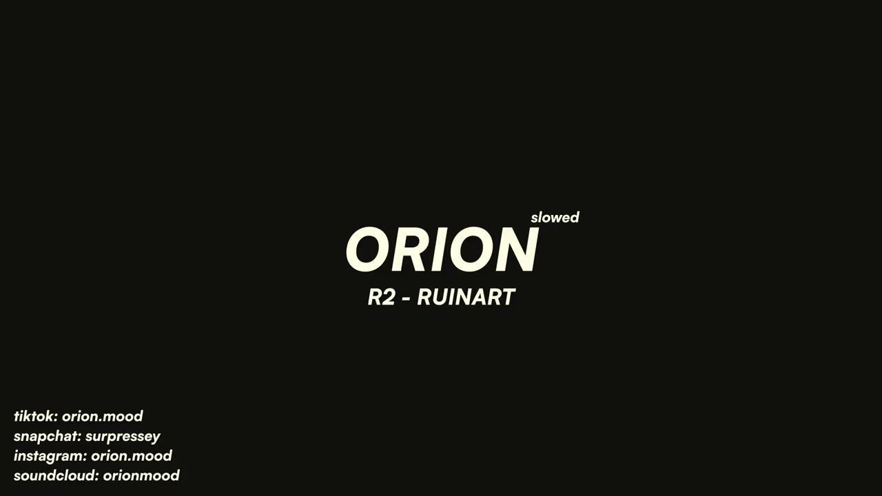 R2 - RUINART (slowed + reverb)