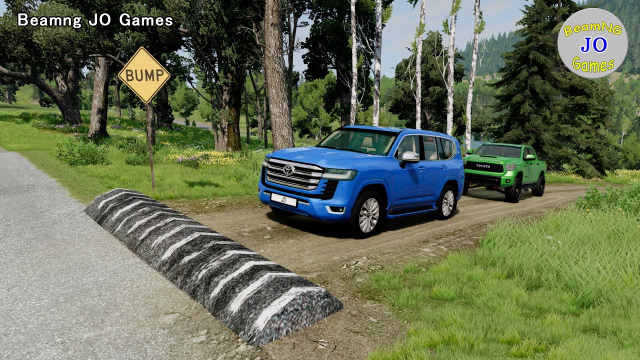 Cars vs Massive Speed Bumps #65 – BeamNG JO Games
