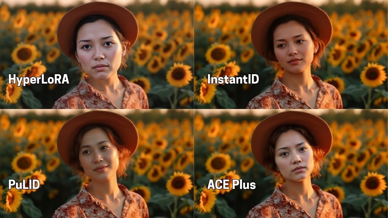 Face Swap SHOWDOWN: HyperLoRA vs. ACE Plus vs. PuLID vs. InstantID Tested!