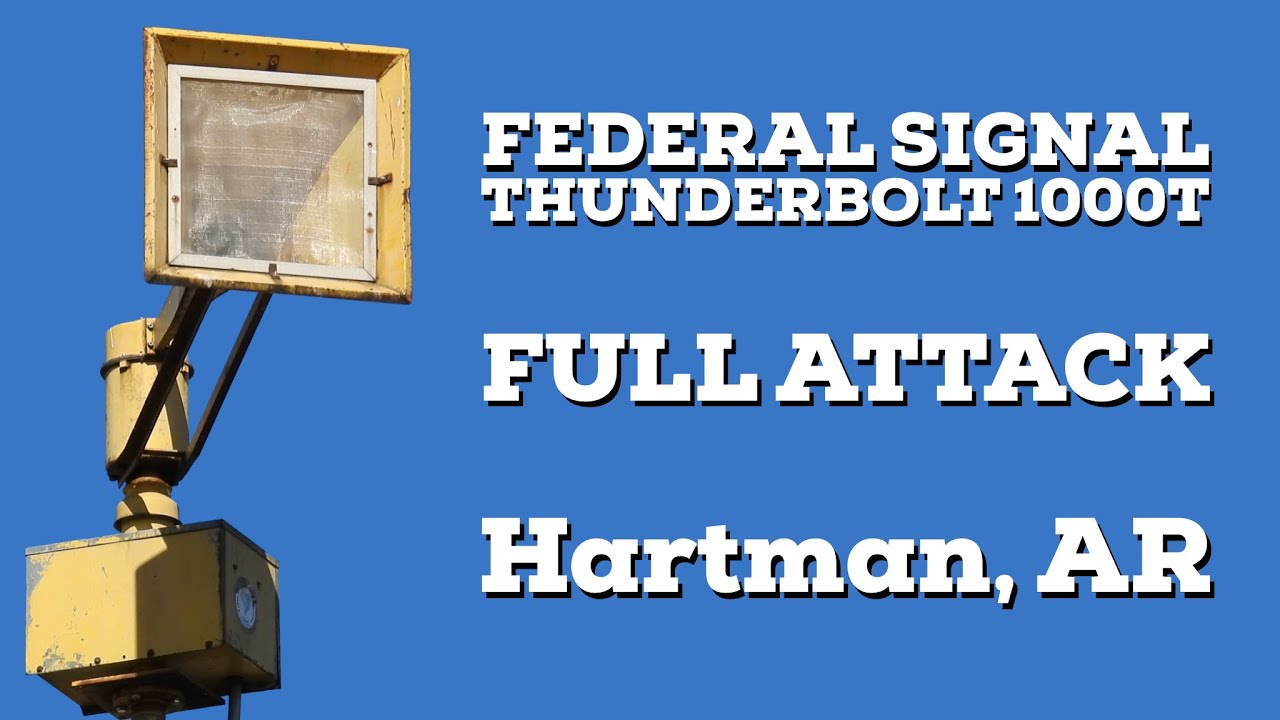 (Sick) Federal Signal Thunderbolt 1000T | Full Attack | Hartman, Arkansas | 1/14/26