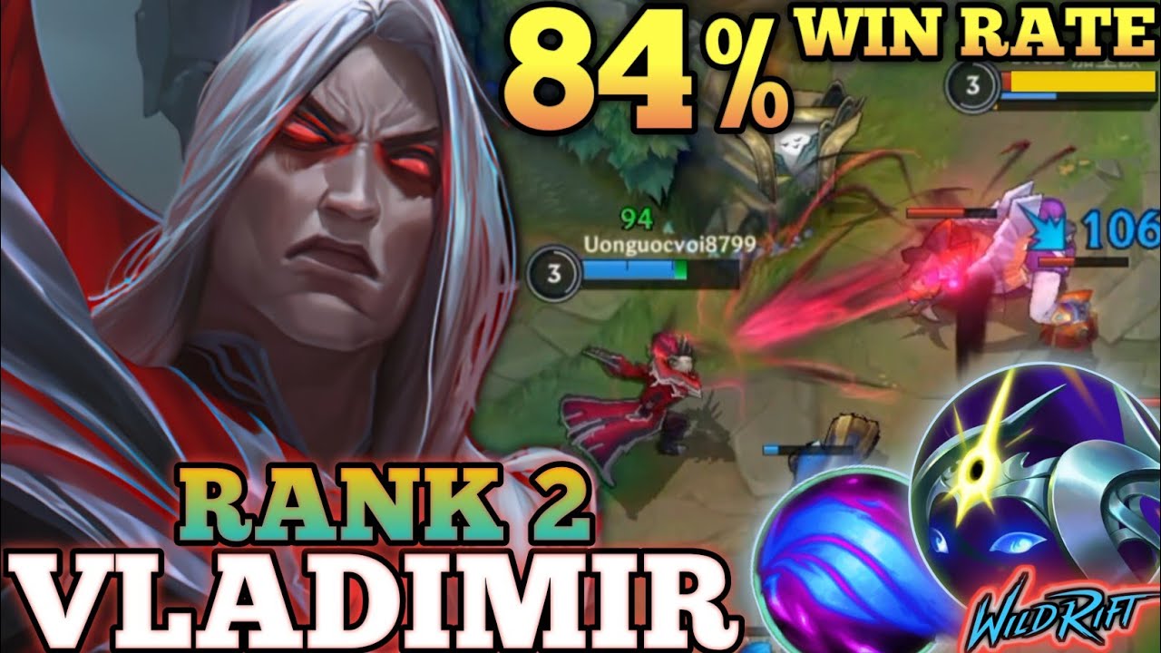 VLADIMIR LATE GAME KILLER MVP PLAY! 84% WIN RATE - TOP 2 GLOBAL VLADIMIR BY Uonguocvoi8799-WILD RIFT