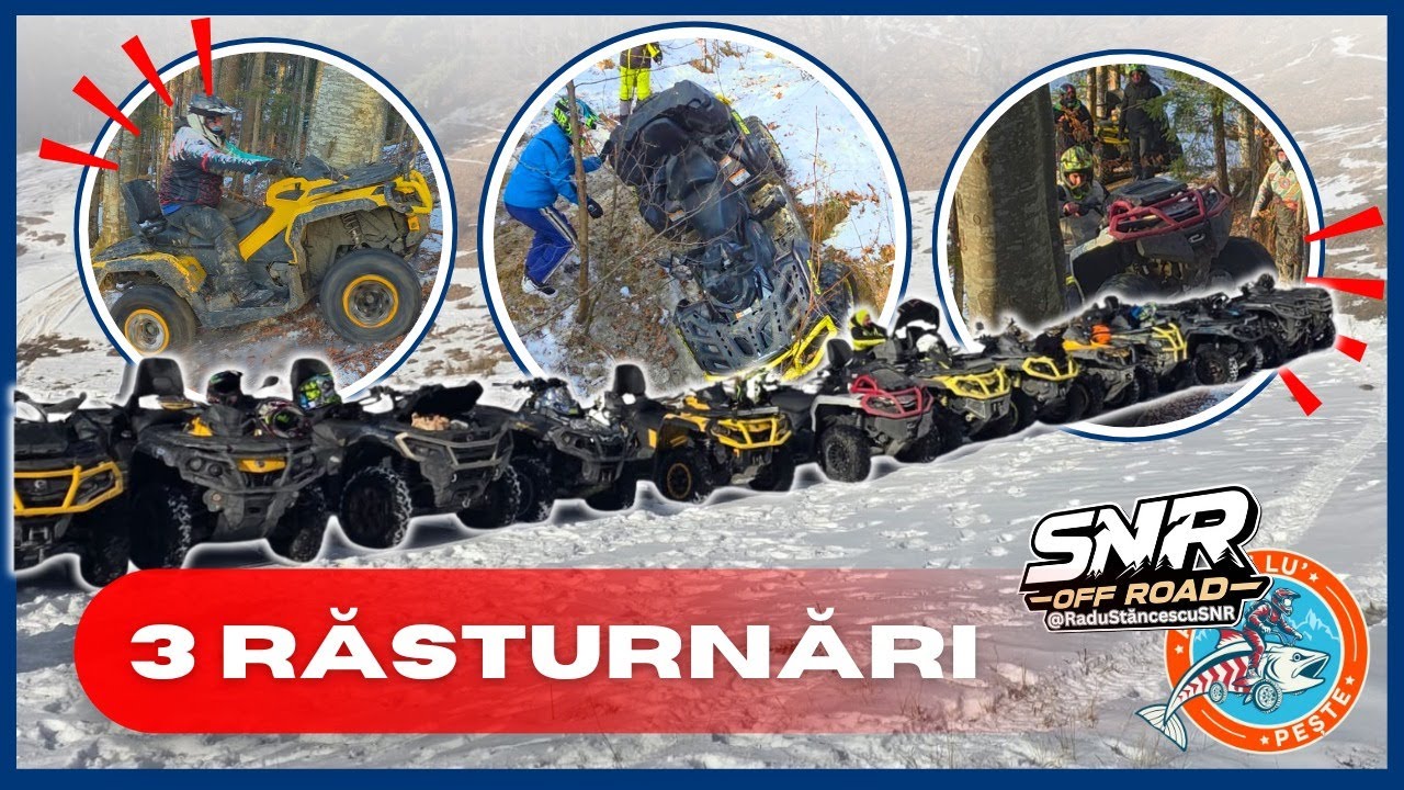 O greșeală și ești jos&hellip; 😬 Off-Road EXTREM cu 30 de ATV-uri